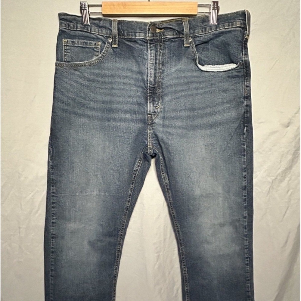 Levi Strauss Signature Bootcut Jeans Mens 34x29 Blue Medium Wash Denim Pants